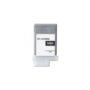 Canon PFI-102 MBK - 130 ml - noir mat - original - réservoir d'encre - pour imagePROGRAF iPF510, iPF610, iPF650, iPF655, iPF720, iPF750, iPF755, iPF760, LP17, LP24