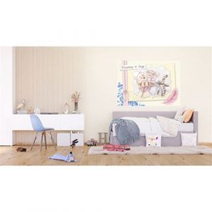 AG ART Poster Intiss&eacute; - Disney Winnie l'ourson - mod&egrave;le Winnie et ses amis - crayonn&eacute; 155 cm x 110 cm