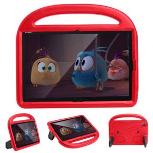 Coque en TPU style moineau EVA antichoc avec b&eacute;quille rouge pour votre Huawei MediaPad M5 10 (10.8 )/MediaPad M6 10.8 pouces