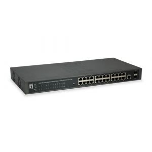 LevelOne GEP-2652 commutateur r&eacute;seau G&eacute;r&eacute; L2 Gigabit Ethernet (10/100/1000) Connexion Ethernet, supportant l'alimentation via ce port (PoE) Gris