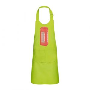 Fabulous Tablier Cuisine Enfant 2 Poches Vert Londres Cabine Téléphonique Rouge - Haut de gamme