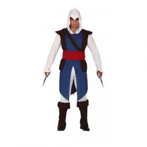 déguisement mercenaire assassin bleu homme - l - bleu - guirca 86629