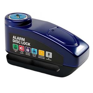 Antivol Bloque Disque avec Alarme 110 dB pour V&eacute;lo Moto Poussette Avizar Bleu