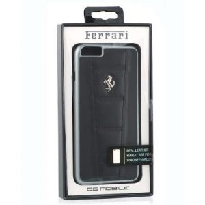 COQUE Arriere FERRARI iPhone 6 PLUS Cuir NOIR Ferrari 458