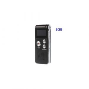 Dictaphone portable 8 go numérique enregistreur vocal usb flash drive lecteur mp3 - noir