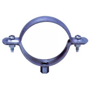 Collier descente gouttière acier pré-galva embase 7/150 avec pattes à vis chevilles personnalisable-80