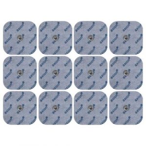 12 &eacute;lectrodes 5x5cm pour &eacute;lectrostimulateurs SANITAS/BEURER/BLUETENS
