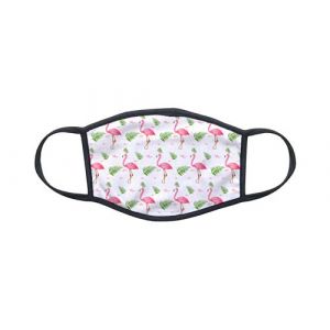 Masque tissu anti-projection anti-poussière personnalisé par 4E1 Fashion Flamant rose Kawaii design 08