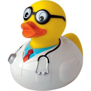 Mbw - Canard de bain medecin docteur professeur - 31028 - jaune