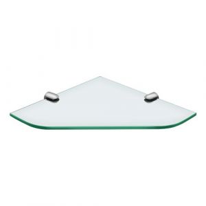S'AFIELINA Étagère d'angle en verre trempé 6 mm pour salle de bain, 23 x 23 cm (1 pièce)