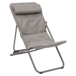 Hesp&eacute;ride - Chilienne de jardin pliante MIRAEL - Noisette et caf&eacute; - Mirael