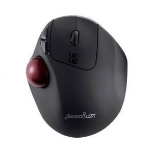 Perixx PERIMICE-717 D Trackball radio laser noir 7 Boutons 2000 dpi ergonomique, trackball intégré
