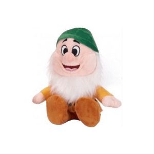Peluche nain timide 40 cm - collection blanche neige et les 7 nains - set grand doudou classique enfant et 1 carte tigre