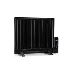oneConcept Wallander Radiateur à bain d'huile - chauffage mural ou mobile - écran LED - 600W - noir
