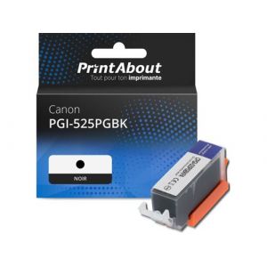 PrintAbout Cartouche d'encre compatible avec Canon PGI-525PGBK - Noir