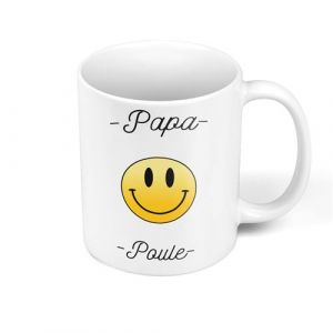 Fabulous Mug c&eacute;ramique Papa Poule Smiley Pere Amour Tendresse Famille