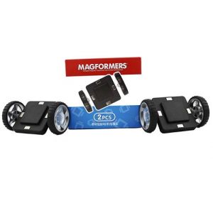 Magformers &ndash; Wheels, Set de 2 pi&egrave;ces magn&eacute;tiques (713007)