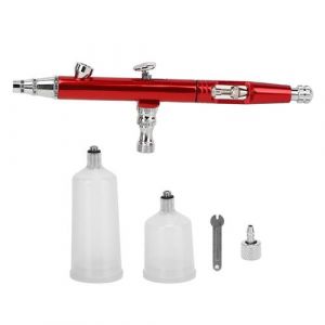 Pistolet Pulvérisateur Ar131 Peinture Art Aérographe Peinture Pneumatique (Rouge)