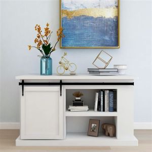vidaXL Kit Mini de Porte d'Armoire Coulissante, Système de Porte Coulissante avec Roulettes, Quincaillerie Kit de Rail Grange Bureau, Acier au Carbone 152 cm