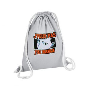 Fabulous Sac de Gym en Coton Gris J'peux Pas J'ai Manga Yaoyorozu 12 Litres
