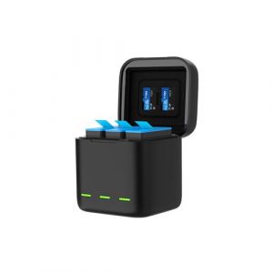 Chargeur de batterie portable SZSMART 5 V 2,4 A 650 mAh pour GoPro Hero 13 (3 compartiments de batterie)