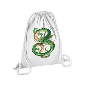Fabulous Sac de Gym en Coton Blanc Dragon Ball Magic Dragon Shenron 12 Litres