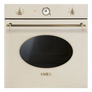 Smeg Colonial SF800AVO - Four - encastrable - niche - largeur : 55.4 cm - profondeur : 56 cm - hauteur : 58.3 cm - classe A - beige