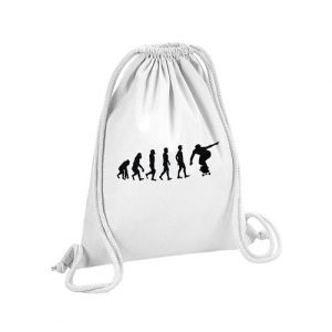 Fabulous Sac de Gym en Coton Blanc Evolution Longboard 12 Litres