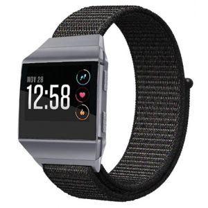 Strap-it Bracelet nylon - compatible pour Fitbit Ionic (noir)