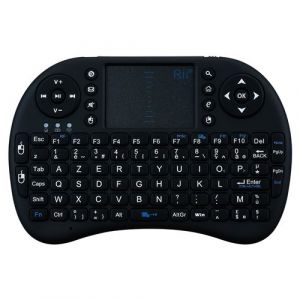 Mini clavier Bluetooth pour ALCATEL A3 XL Smartphone Sans Fil AZERTY Rechargeable (NOIR)