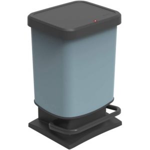 Poubelle Rotho Eco Paso 20l, plastique (PP), bleu, 20 litres (29,3 x 26,6 x 45,7 cm)