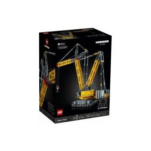 Lego 42146 grue sur chenilles jaune lr 13000 liebherr - collection engin chantier technic - set construction adulte + carte