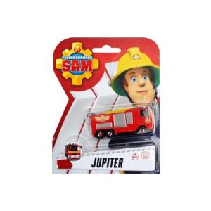 Sam le pompier véhicule en métal jupiter : camion de pompier rouge 7.5 cm - voiture miniature