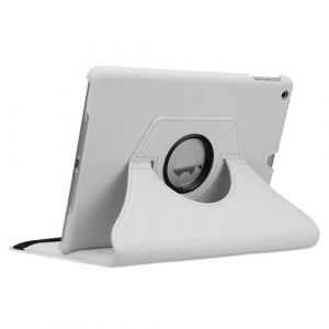 doupi Rotatif Housse pour iPad Pro (10,5 pouces), Deluxe 360 Degrés Smart Coque de Protection Simili Cuir Coque Cover et Case, blanc
