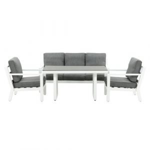 Salon de Jardin "Barcelona" 171cm Blanc