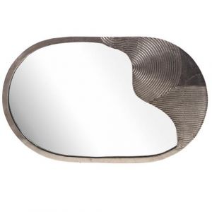 Miroir vague silver - Amadeus - Gris -