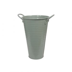 seau haut avec anses d&eacute;co m&eacute;tal 20x30cm eucalyptus - g&eacute;n&eacute;rique 282672