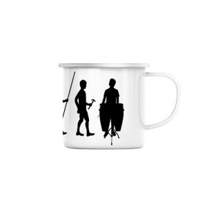 Mug en métal émaillé Evolution congas percussion