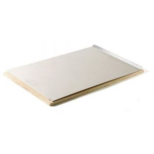 Pierre &agrave; pizza rectangulaire vitrifi&eacute;e