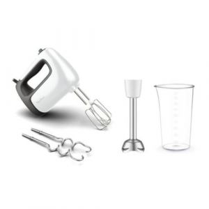 Robot Pâtissier Moulinex Prep'Mix+ HM4641 2.5L 500W 5 Vitesses Acier Inoxydable Blanc/Noir