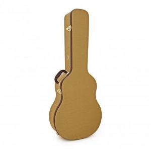Gear4music Etui Guitare Acoustique Rigide pour Dreadnought 41 " - Housse Guitare Folk Rembourr&eacute;e Verrouillable Tweed