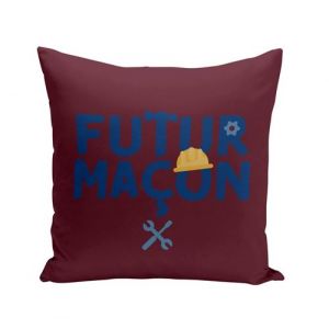 Fabulous Coussin rouge Futur Maçon [40x40 cm]