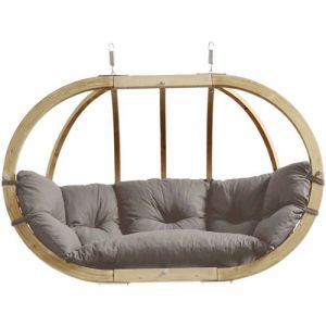 Amazonas - Canapé suspendu Globo royal taupe - coussin imperméable