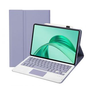 Clavier Bluetooth FOXDOCK pour Honor Pad X8a d&eacute;tachable et ultra-fin touches carr&eacute;es avec fonction tactile-Violet