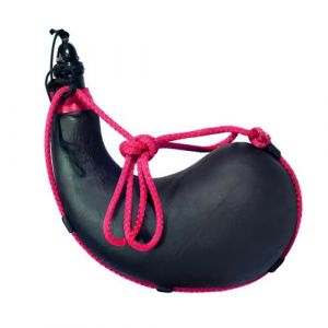 Gourde pli&eacute; 1 litre en cuir coloris noir - marque VISIODIRECT