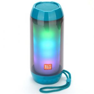 Enceinte Waterproof Bluetooth LED Autonomie 2H Radio FM TWS Aux MP3 Gris YONIS