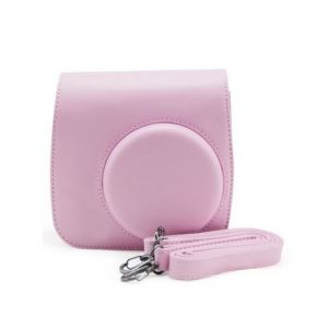 Étui housse de protection en cuir pour Fujifilm Instax Mini 8/ 8+/ 9 - Rose