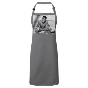 Fabulous Tablier Cuisine Premium Gris Mohamed Ali Boxeur