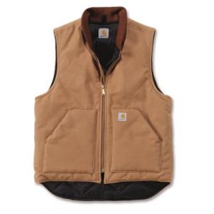 Blouson Sans Manche Toile Coton Doublure Thermique Marron Carhartt Xl Carhartt S1V01Brnxl