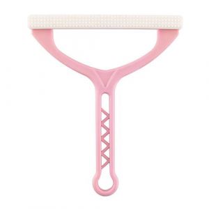 Brosse Anti Poil Manuel FONGWAN Rasoir à Peluches, Nettoyeur de Peluche Poussiere, Portable à Double extrémité - Rose